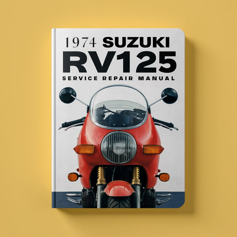 Manual de servicio y reparación de Suzuki RV125 1974