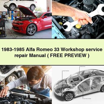 Manual de reparación y servicio del taller Alfa Romeo 33 1983-1985 (vista previa GRATUITA)