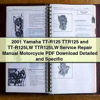 2001 Yamaha TT-R125 TTR125 and TT-R125LW TTR125LW Service Repair Manual Motorcycle  Detailed and Specific