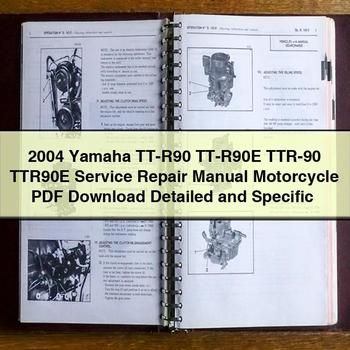 2004 Yamaha TT-R90 TT-R90E TTR-90 TTR90E Service-Reparaturhandbuch Motorrad detailliert und spezifisch