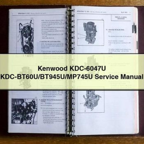Kenwood KDC-6047U Kdc-bt60u/bt945u/mp745u Service Repair Workshop Manual PDF