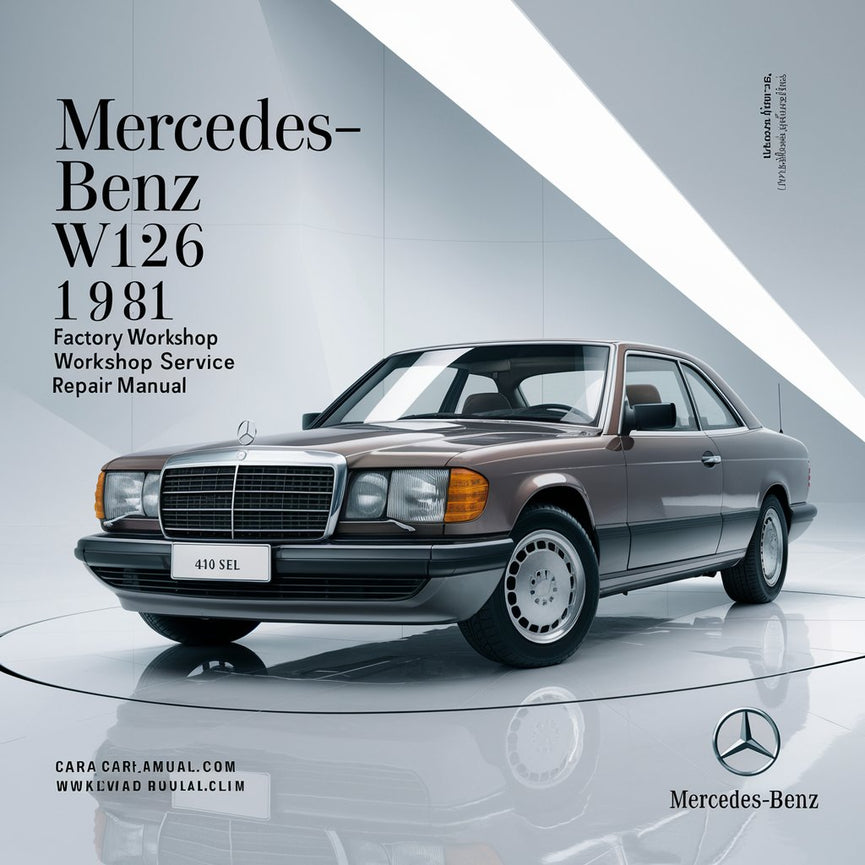 Manual de reparación y servicio del taller de fábrica Mercedes-Benz 420SEL w126 1986-1991