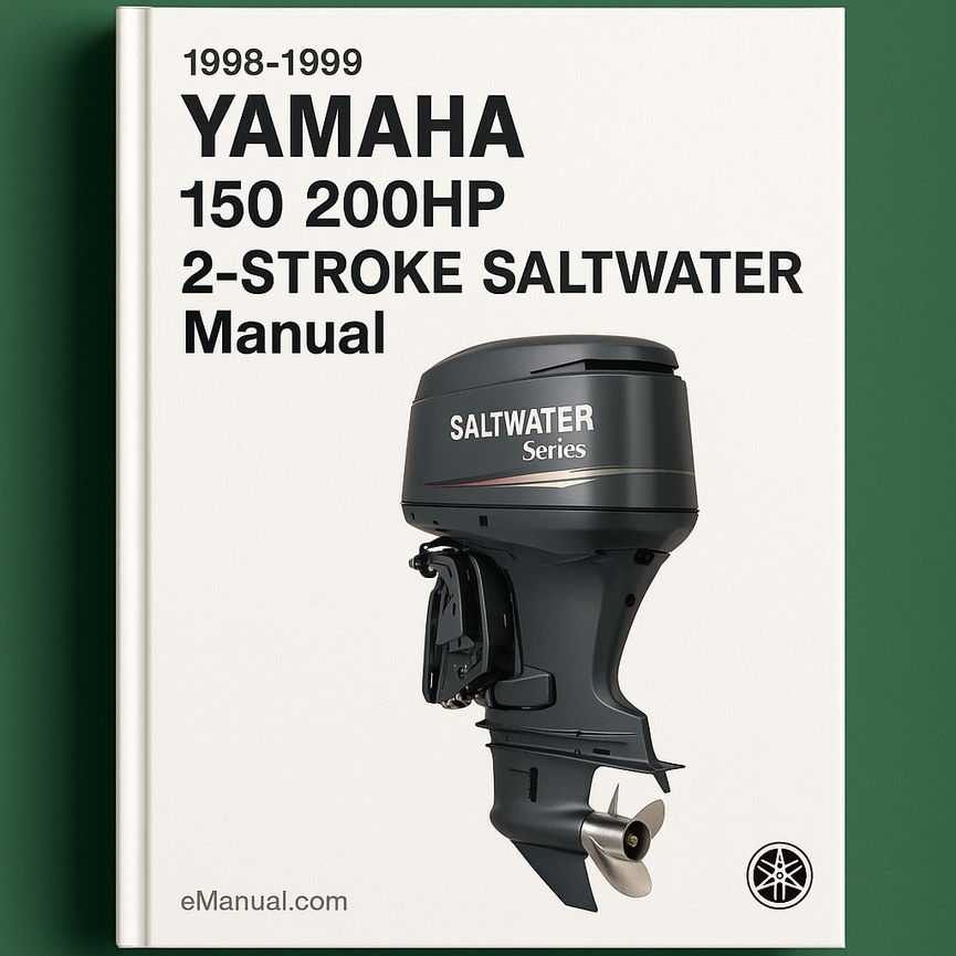1998-1999 Yamaha 150 200 PS 2-Takt Salzwasser-Serie