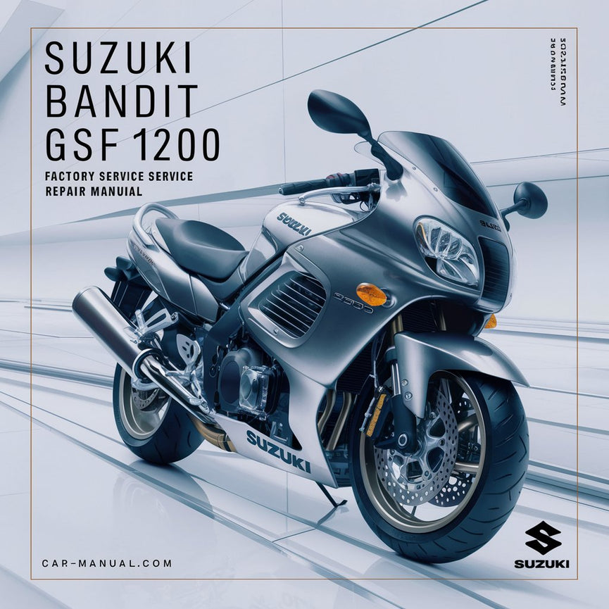 Manual de reparación y servicio de fábrica de Suzuki Bandit GSF 1200 2003 Pd