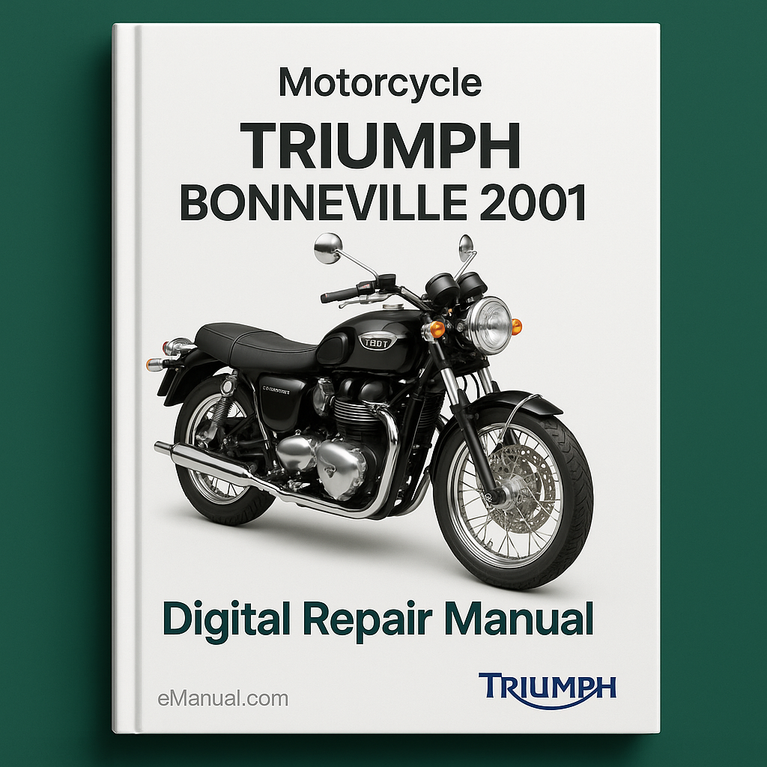 Manual de reparación digital de Triumph Bonneville 2001