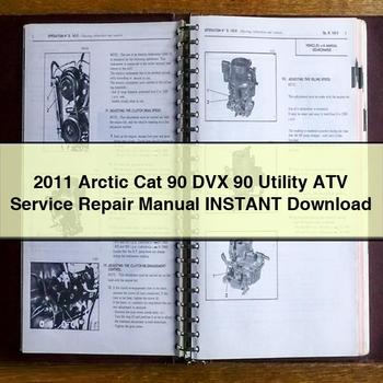 2011 Arctic Cat 90 DVX 90 Utility ATV Service Repair Manual