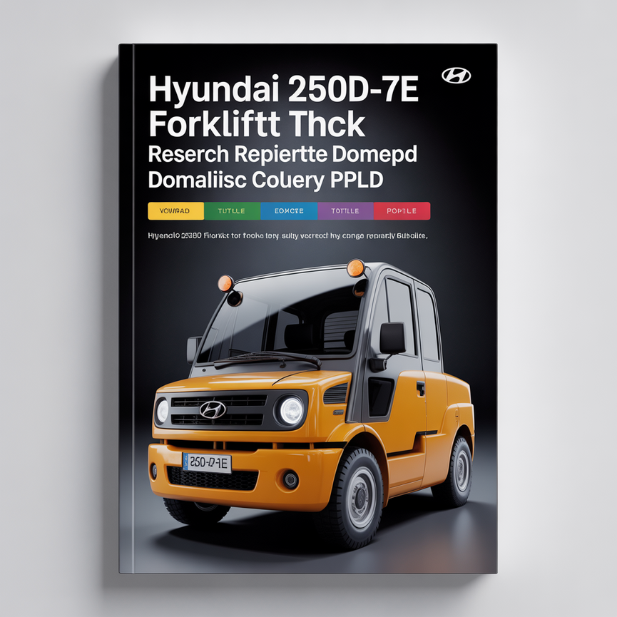 Hyundai 250D-7E Forklift Service Repair Manual Download PDF