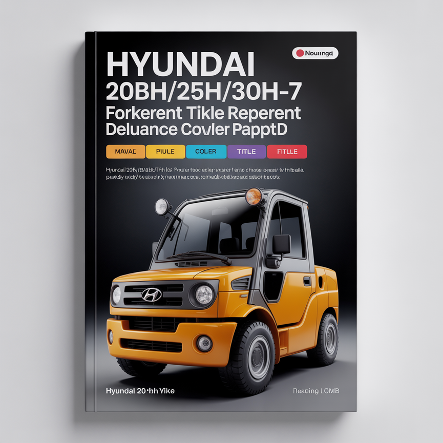 Hyundai 20BH/25BH/30BH-7 Forklift Service Repair Manual Download PDF