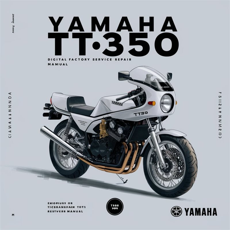 1990 Yamaha TT Models TT350 Digital Service Repair Workshop Manual PDF