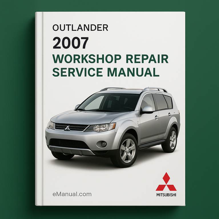 Werkstatthandbuch für Reparaturen und Service von Mitsubishi Outlander aus dem Jahr 2007 (240 MB ISO)