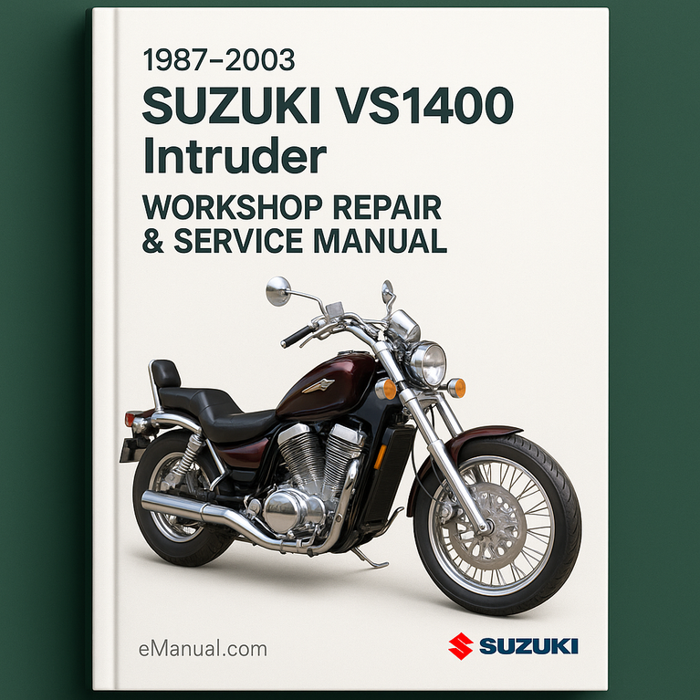 1987-2003 Suzuki VS1400 Intruder Motorcycle Workshop Repair & Service Manual [Complete & Informative for DIY Repair]