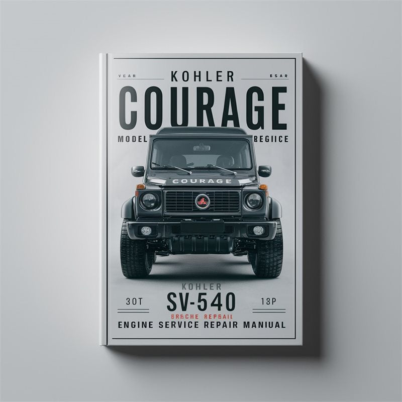 Kohler Courage Series Model SV540 18P Engine Service Repair Workshop Manual PDF