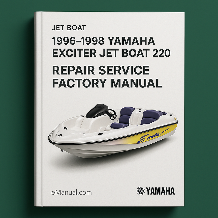 1996-1998 Yamaha EXCITER JET BOAT 220 Reparatur-Service-Werkshandbuch