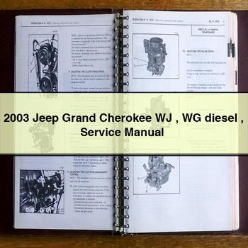 Manual de servicio y reparación del motor diésel Jeep Grand Cherokee WJ WG 2003