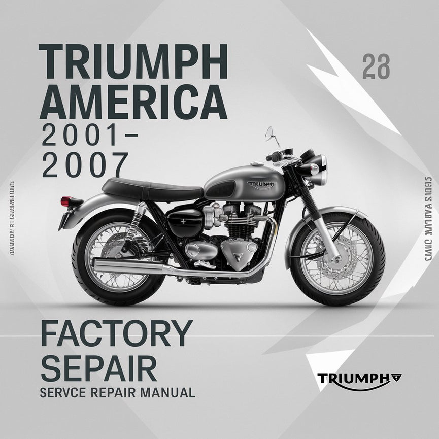 Manual de reparación y servicio de fábrica de Triumph America 2001-2007