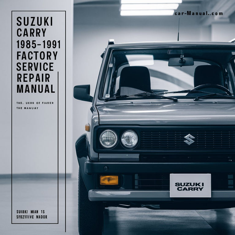 Suzuki Carry 1985-1991 Factory Service Repair Manual