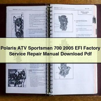 Polaris ATV Sportsman 700 2005 EFI Factory Service Repair Manual Pdf