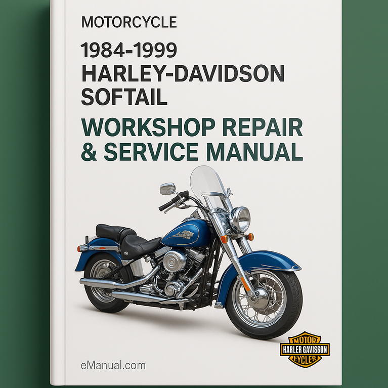 1984-1999 Harley Davidson Softail Motorcycle Workshop Repair & Service Manual [Complete & Informative for DIY Repair]