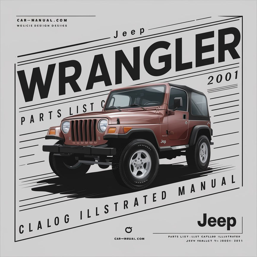 Jeep Wrangler TJ 2001 Ersatzteilliste, Katalog, illustriertes Handbuch