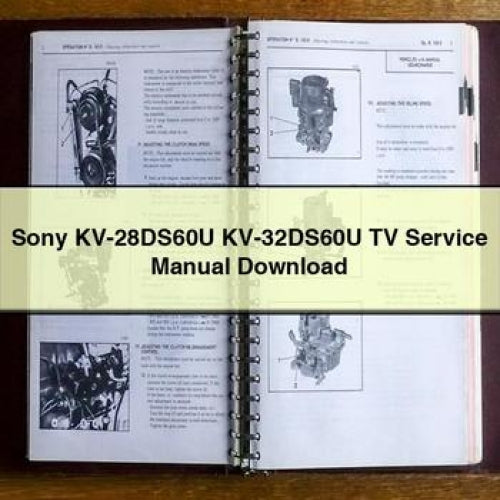 Sony Kv-28ds60u Kv-32ds60u TV Service Repair Workshop Manual PDF