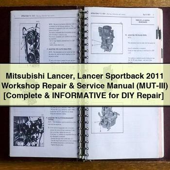 Manual de taller y servicio del Mitsubishi Lancer Lancer Sportback 2011 (MUT-III) [Completo e informativo para reparaciones por cuenta propia]