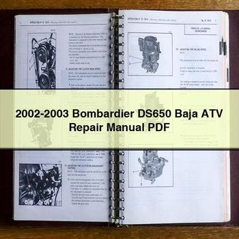 2002-2003 Bombardier DS650 Baja ATV Repair Manual