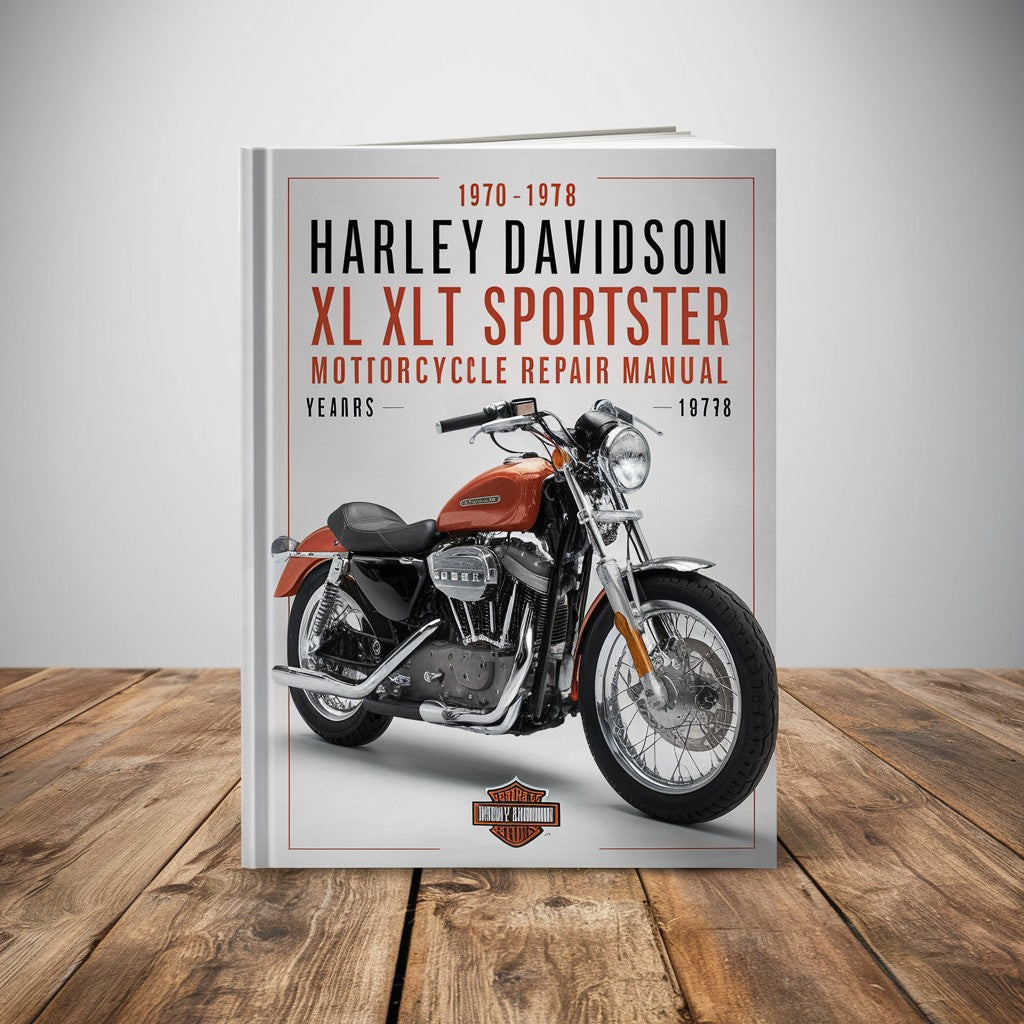 Manual de reparación de motocicletas Harley Davidson XL XLH XLCH XLT Sportster 1970-1978