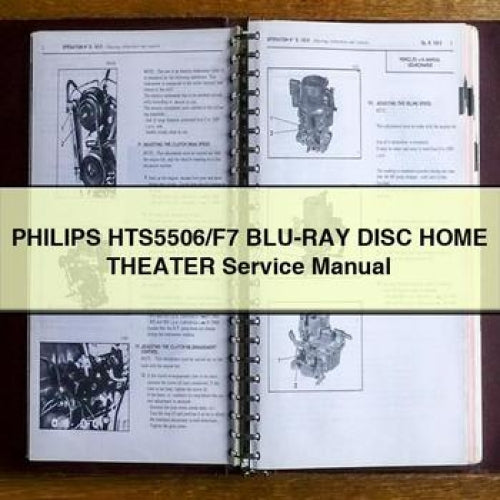 Philips Hts5506/f7 BLU-RAY Disc Home Theater Service Repair Workshop Manual PDF