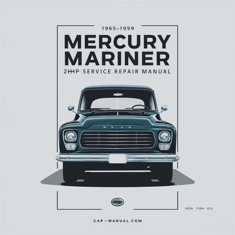 1965-1989 Mercury Mariner Outboard 2HP-40HP Service Repair Workshop Manual PDF