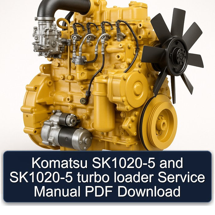 Komatsu Sk1020-5 Turbo Loader Service Repair Workshop Manual PDF