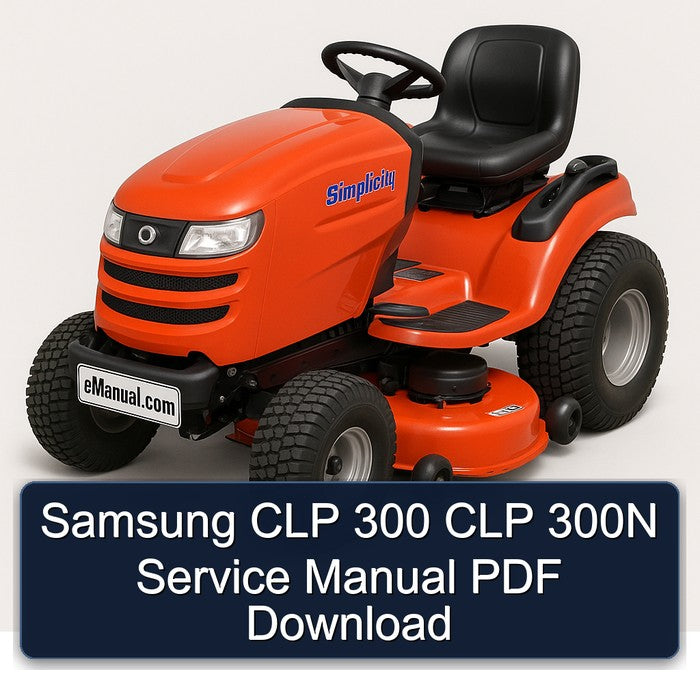 Samsung CLP 300 300N Service Repair Workshop Manual PDF