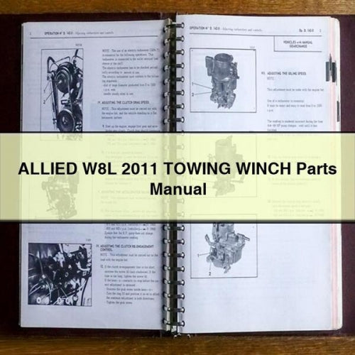 2011 Allied W8L Towing Winch Parts Catalog PDF