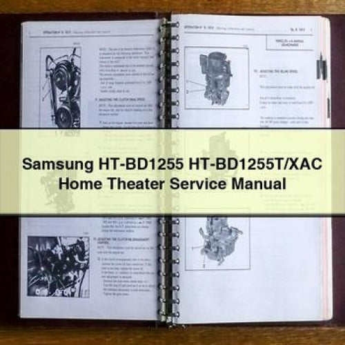 Samsung Ht-bd1255 Ht-bd1255t/xac Home Theater Service Repair Workshop Manual PDF