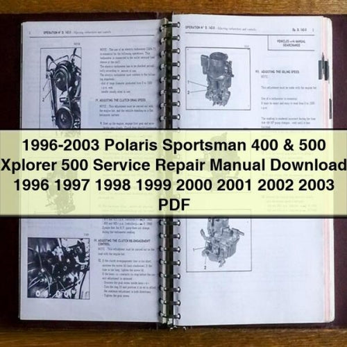 1996-2003 Polaris Sportsman 400 500 Xplorer 500 Service Repair Manual Download 1996 1997 1998 1999 2000 2001 2002 2003 PDF