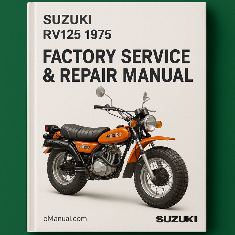 Suzuki RV125 1975 Factory Service Repair Manual