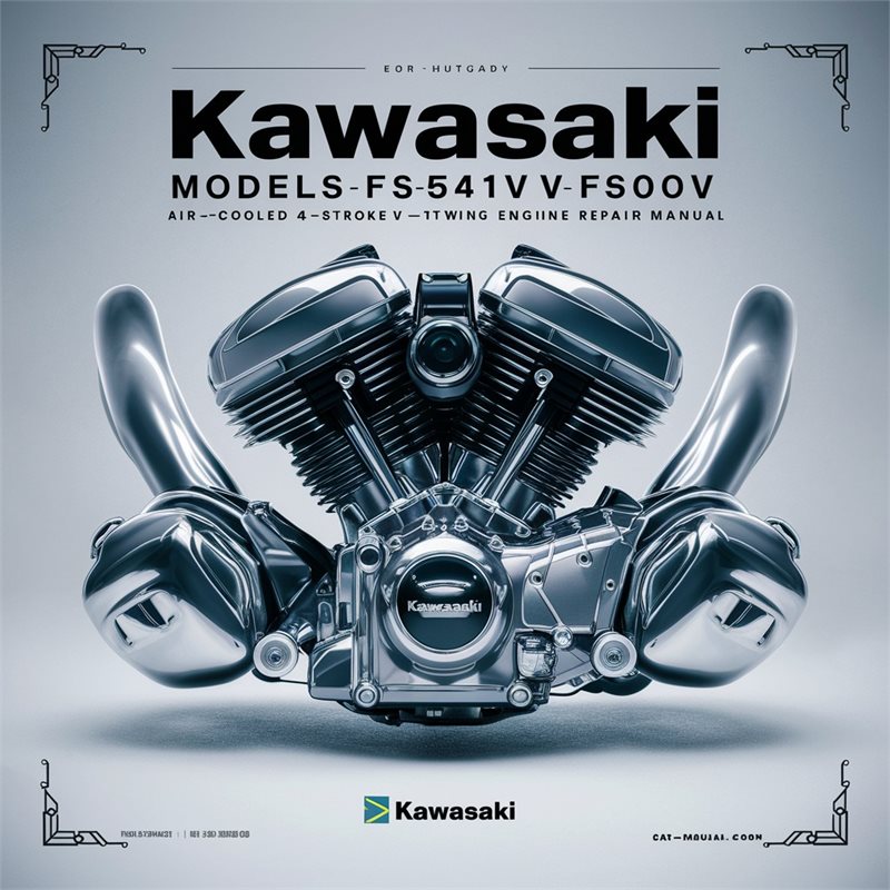 Kawasaki 4 Stroke Engines Manuals Models FS481V FS541V FS600V Air-cooled 4-stroke V-TWIN Gasoline Engine Service Repair Workshop Manual PDF