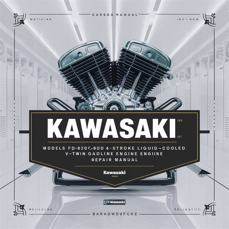 Kawasaki 4 Stroke Engines Manuals Models FD620D FD661D 4-stroke Liquid-cooled V-TWIN Gasoline Engine Service Repair Workshop Manual PDF