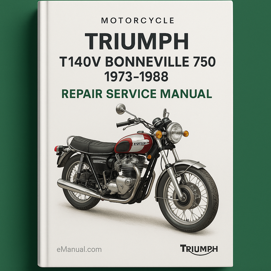 Manual de servicio y reparación de la Triumph T140V Bonneville 750 1973-1988