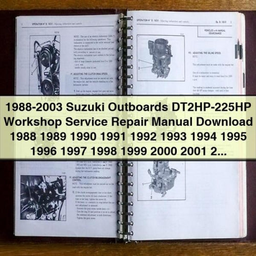 1988-2003 Suzuki Outboards Dt2hp-225hp Service Repair Workshop Manual PDF