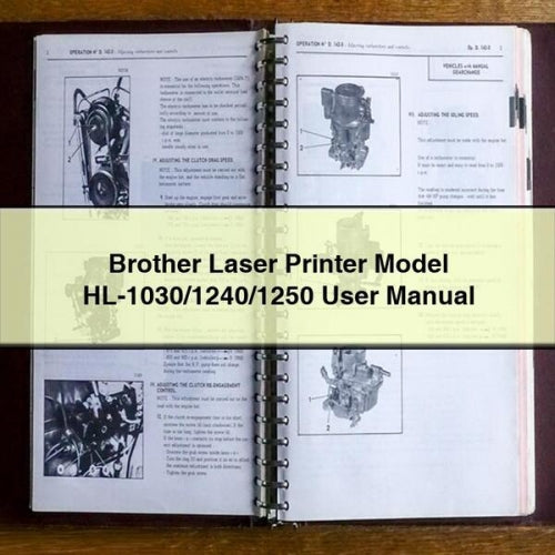 Brother Laser Printer Model Hl-1030/1240/1250 User Service Repair Workshop Manual PDF