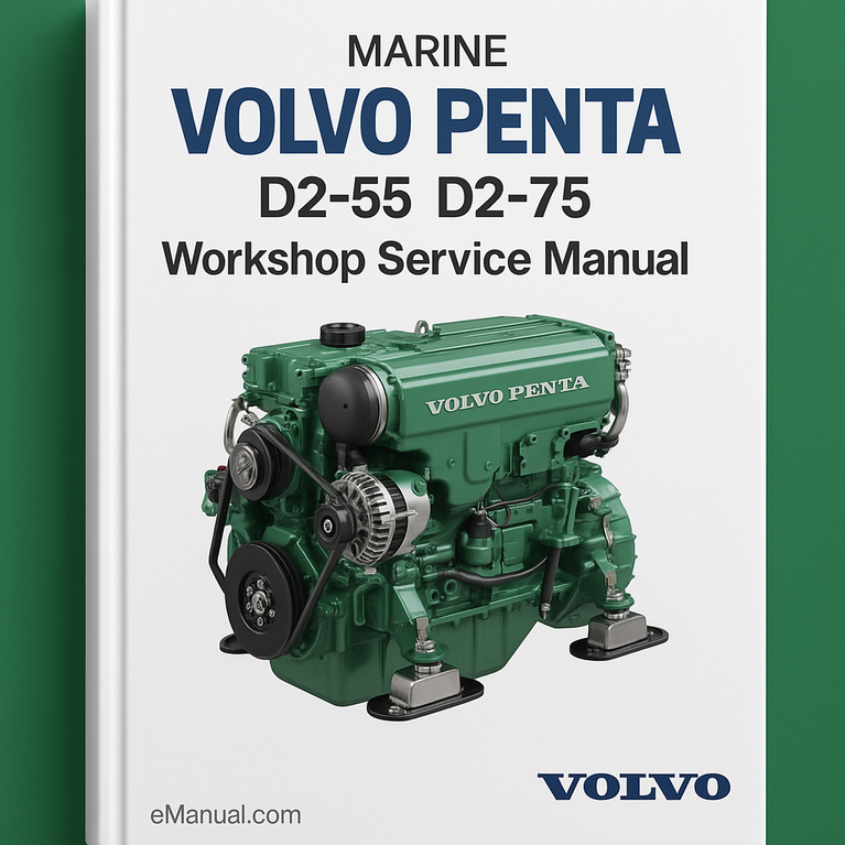 VOLVO PENTA D2-55 D2-75 Marine Workshop Service Manual