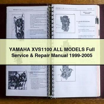 Yamaha XVS1100 Alle Modelle Vollständiges Service- und Reparaturhandbuch 1999-2005