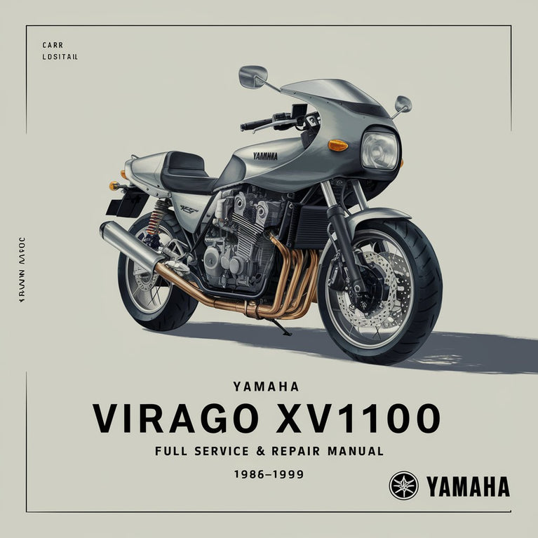 Yamaha VIRAGO XV1100 Vollständiges Wartungs- und Reparaturhandbuch 1986-1999