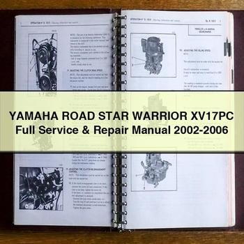 Manual de servicio y reparación completo de Yamaha Road STAR WARRIOR XV17PC 2002-2006