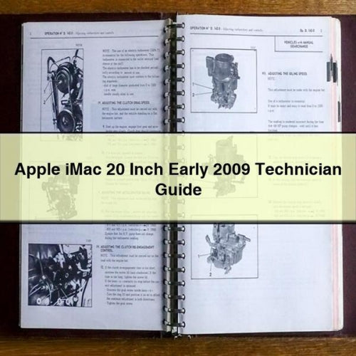 2009 Apple Imac 20 Inch Early Technician Service Repair Workshop Manual PDF