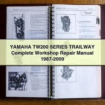 Yamaha TW200 Serie TRAILWAY Komplettes Werkstatt-Reparaturhandbuch 1987-2009