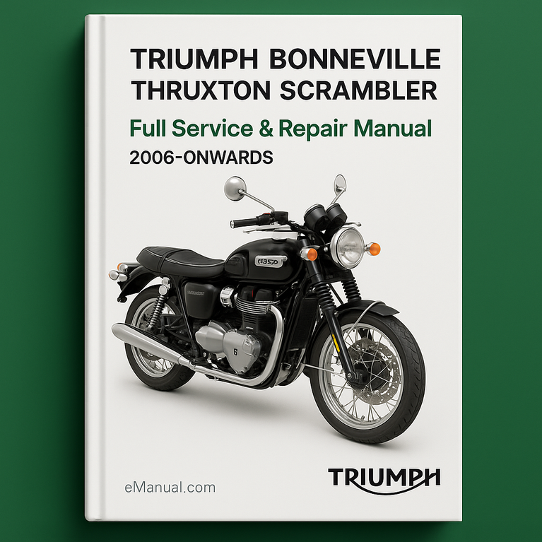 TRIUMPH BONNEVILLE THRUXTON SCRAMBLER Vollständiges Service- und Reparaturhandbuch ab 2006