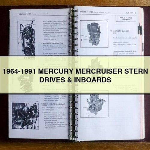 MOTORES INTERIORES Y TRASEROS MERCURY MERCRUISER 1964-1991