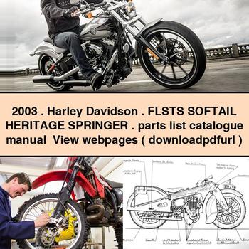 2003 Harley Davidson FLSTS SOFTAIL HERITAGE SPRINGER parts list catalogue Manual View webpages (   )