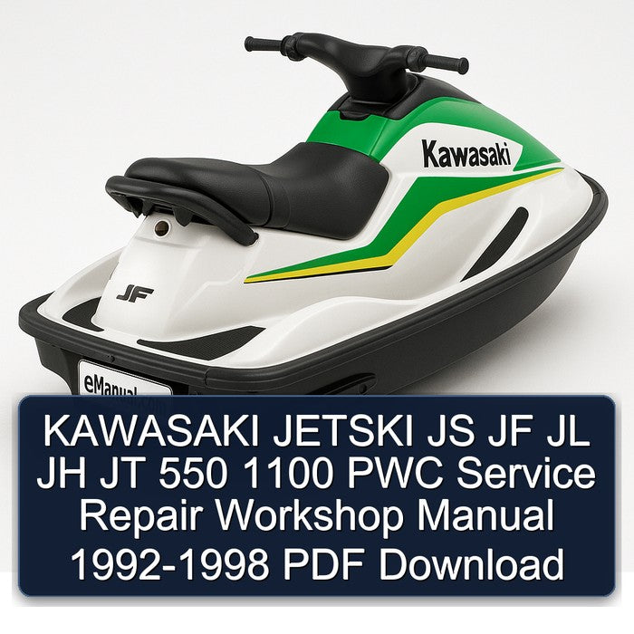 1992-1998 Kawasaki Jetski JS JF JL JH JT 550 1100 PWC Service Repair Workshop Manual PDF